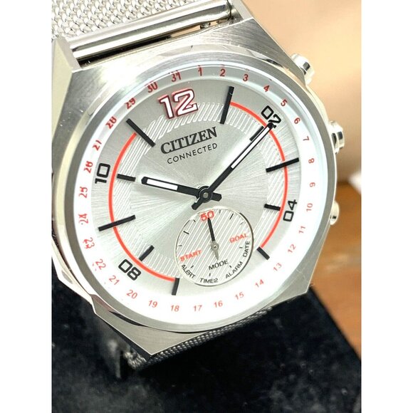 Citizen Accessories - Citizen Men's Watch CX0000-71A Connected Bluetooth Mesh Band 42mm Silver Steel